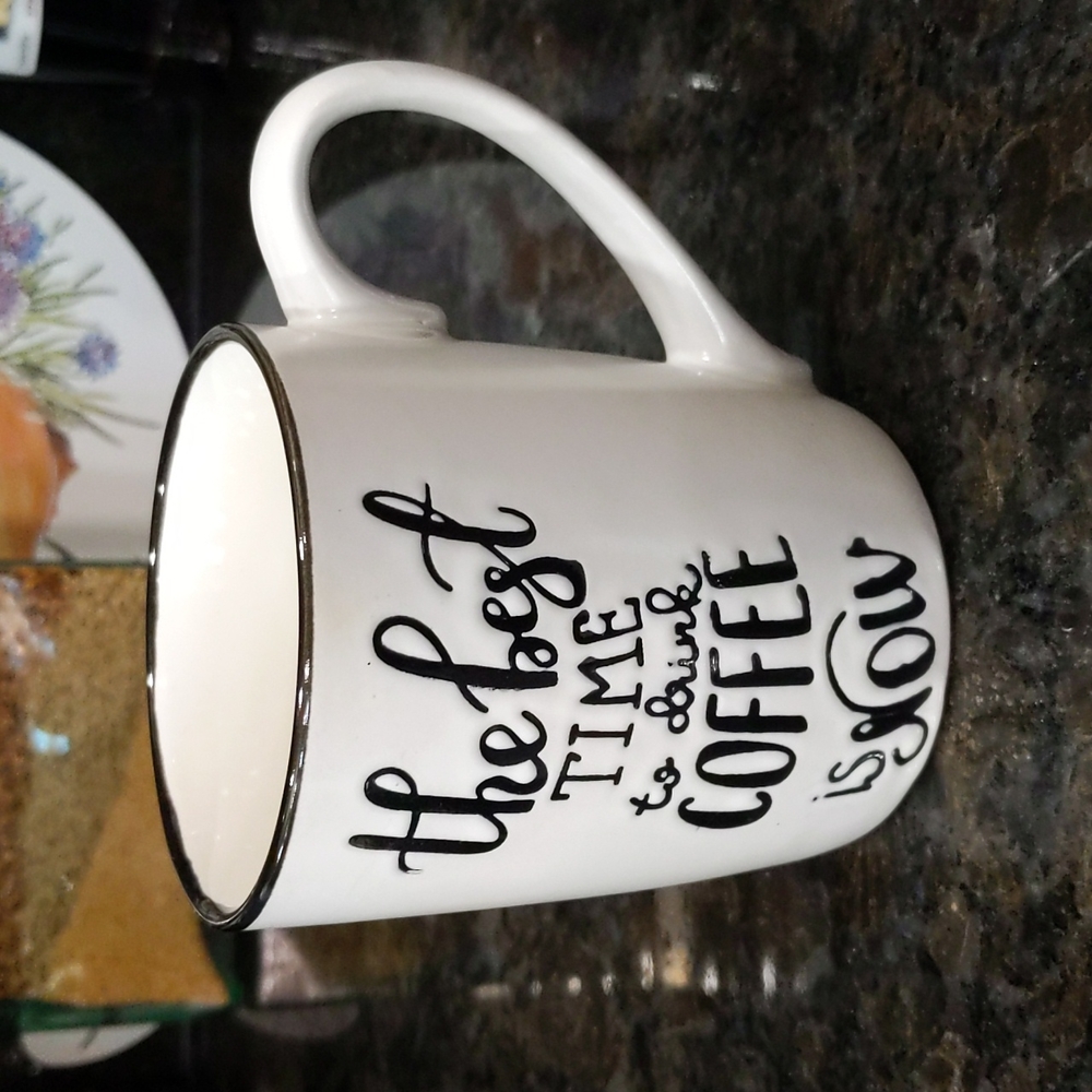 Royal Norfolk The Best Time to Drink Coffee is Now Coffee Tea Mug